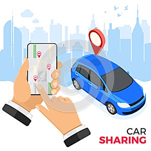 Car Sharing Service Concept