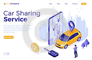 Car Sharing Service Concept