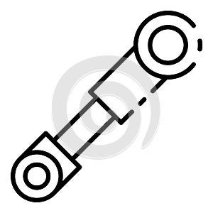 Car shock absorber icon, outline style