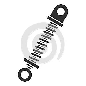 Car shock absorber icon, simple style
