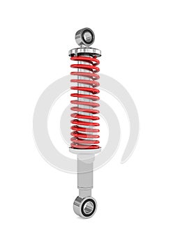 Car Shock absorber on white