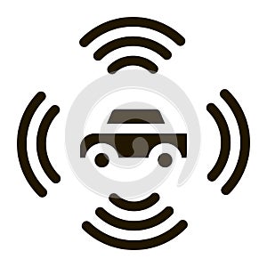 car signalization icon vector symbol illustration photo