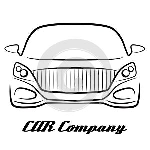 Car sihlouette vehicle auto dealer company logo icon photo