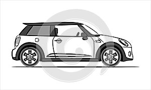 Modern subcompact city car