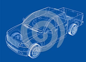 Car silhouettes. 3D illustration