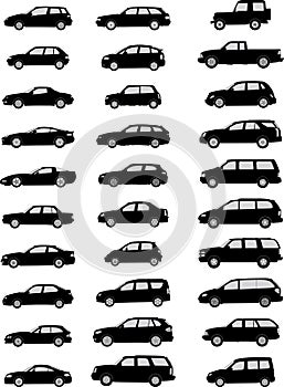 Car silhouettes pack