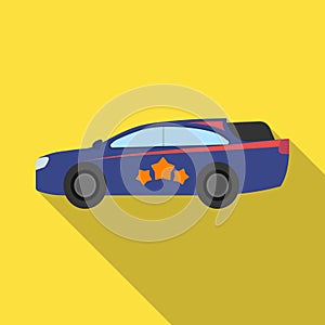 Car, single icon in flat style.Car, vector symbol stock illustration web.