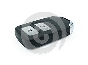 Car smart key isolated on white background