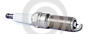 Car spark plug with iridium electrode with shallow depth of field