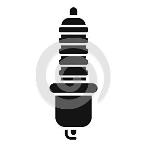 Car sparkplug icon simple vector. Engine plug