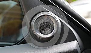 Car speaker mounted inside the car