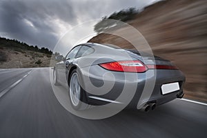 Car Speeding, Blurred Motion photo