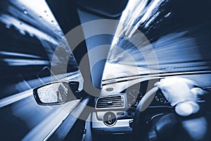 Car Speeding Concept photo