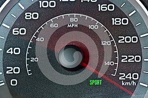 Car speedometer