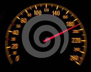 Car speedometer and counter - Speed concept