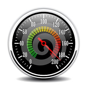 Car speedometer design vector illustration