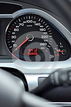 Car speedometer detail