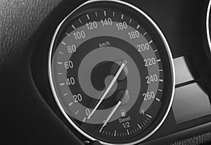 Car speedometer and diesel level indicator
