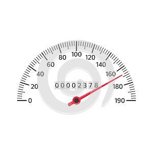 Car speedometer vector.