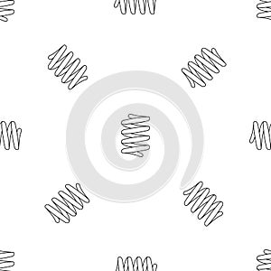 Car spring coil pattern seamless vector photo