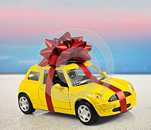 Car with staple gift