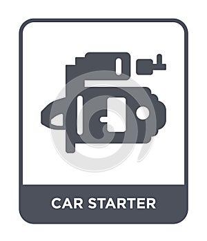 car starter icon in trendy design style. car starter icon isolated on white background. car starter vector icon simple and modern