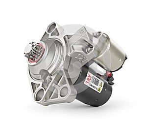 Car starter isolated on a white background.