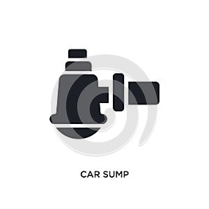 car sump isolated icon. simple element illustration from car parts concept icons. car sump editable logo sign symbol design on