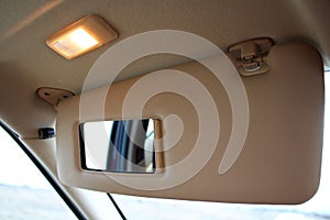Car sun light protection visor