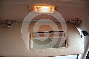 Car sun light protection visor photo