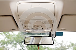 Car sunroof console