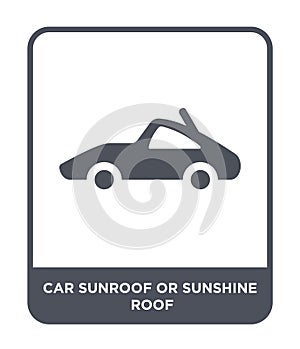 car sunroof or sunshine roof icon in trendy design style. car sunroof or sunshine roof icon isolated on white background. car
