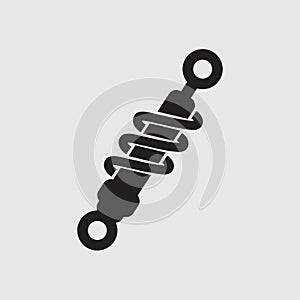 Car Suspension Shock Absorber Icon Symbol Vector