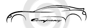 Car symbols silhouette auto company dealer vehicle logo vector icon