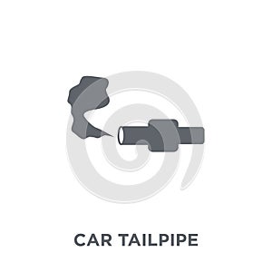 car tailpipe icon from Car parts collection. photo
