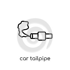 car tailpipe icon from Car parts collection. photo