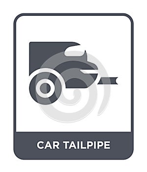 car tailpipe icon in trendy design style. car tailpipe icon isolated on white background. car tailpipe vector icon simple and photo