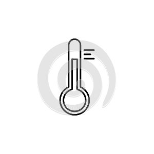 car temperature icon. Element of car workshop icon for mobile concept and web apps. Thin line car temperature icon can be used for