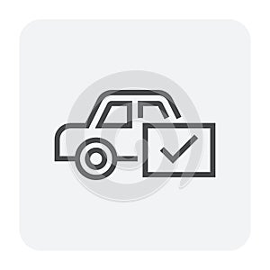 Car test icon