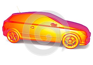 Car thermal image