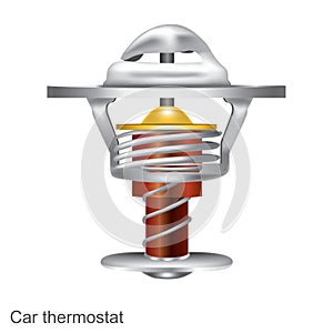 Car thermostat graphic Illustration.