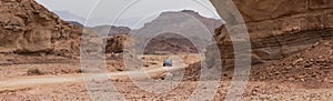 A car in timna national park