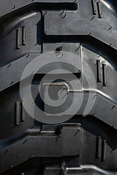 Car Tire. Black Rubber Truck Tyre. Rubber texture background