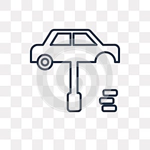 Car tire change vector icon isolated on transparent background,