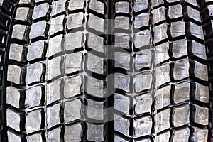 Car tire protector close-up. Abstract background with space to copy.