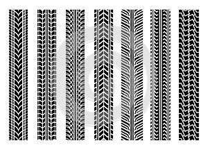 Car tire tracks patterns print texture seamless background