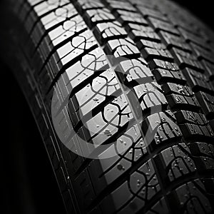 Car tire tread engineered for maximum grip