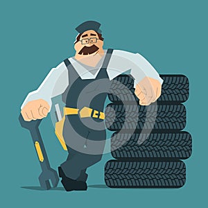 Car tire tyre service