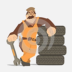 Car tire tyre service