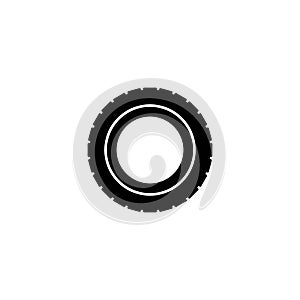 Car tire vector icon